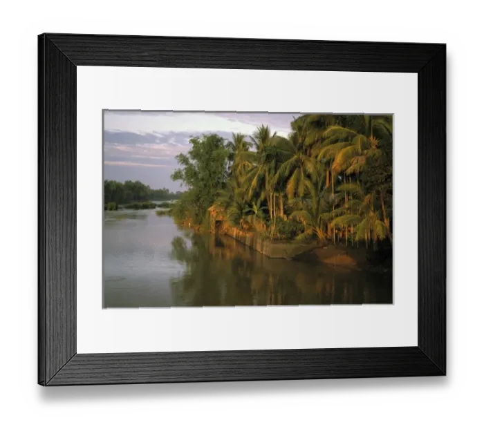 Framed Print : Asia, Laos, Mekong River. Four thousand islands region Framed Print : Asia, Laos, Mekong River. Four thousand islands region