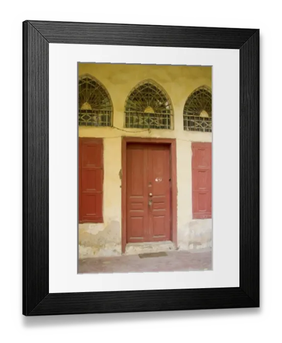 Framed Print : Three fanlights over two windows and a door, Beirut, Lebanon Framed Print : Three fanlights over two windows and a door, Beirut, Lebanon