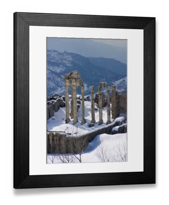 Framed Print : Ancient ruins of Faqra near Faraya, Lebanon