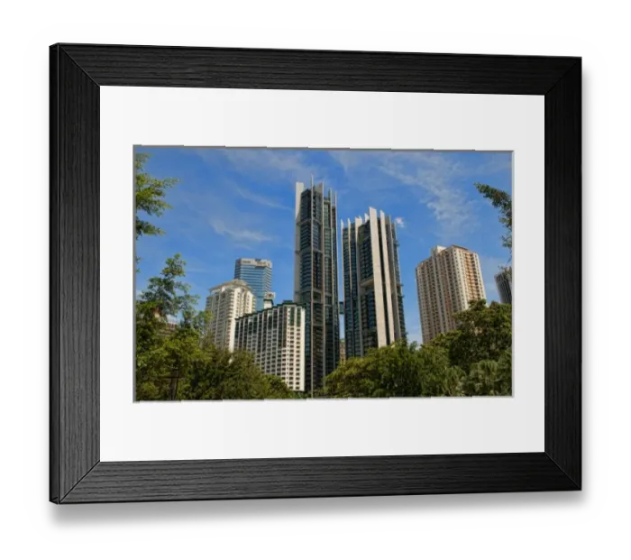Framed Print : Kuala Lumpur, Malaysia modern city, Asia, Asian