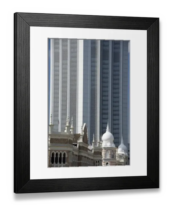 Framed Print : Malaysia, State of Selangor, Kuala Lumpur. Downtown views of Independence Square