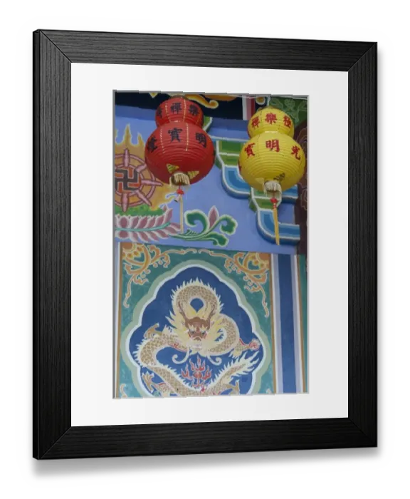 Framed Print : Malaysia, Island of Penang. Kek Lok Si Temple, largest temple in Southeast Asia. Red Framed Print : Malaysia, Island of Penang. Kek Lok Si Temple, largest temple in Southeast Asia. Red