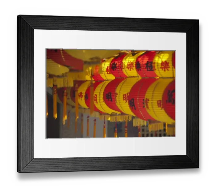 Framed Print : Malaysia, Island of Penang. Kek Lok Si Temple, largest temple in Southeast Asia. Red Framed Print : Malaysia, Island of Penang. Kek Lok Si Temple, largest temple in Southeast Asia. Red