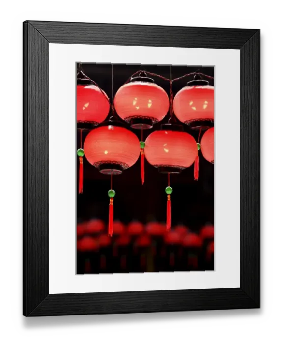 Framed Print : Asia, Malaysia, Kuala Lumpur, red lanterns in Chinese temple Framed Print : Asia, Malaysia, Kuala Lumpur, red lanterns in Chinese temple