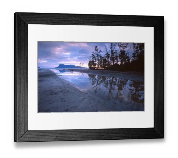Framed Print : Asia, Borneo, Malaysia, Sarawak, Bako National Park, mangrove forest and beach sunset Framed Print : Asia, Borneo, Malaysia, Sarawak, Bako National Park, mangrove forest and beach sunset