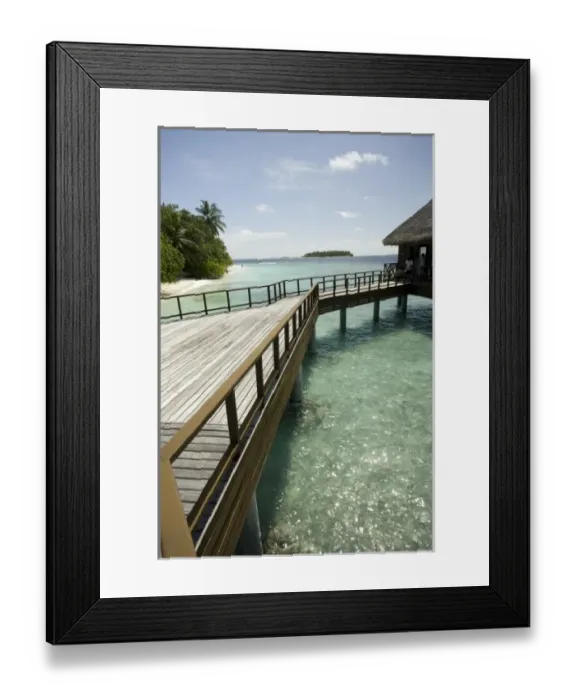 Framed Print : Bandos Island Resort, North Male Atoll, The Maldives, Indian Ocean