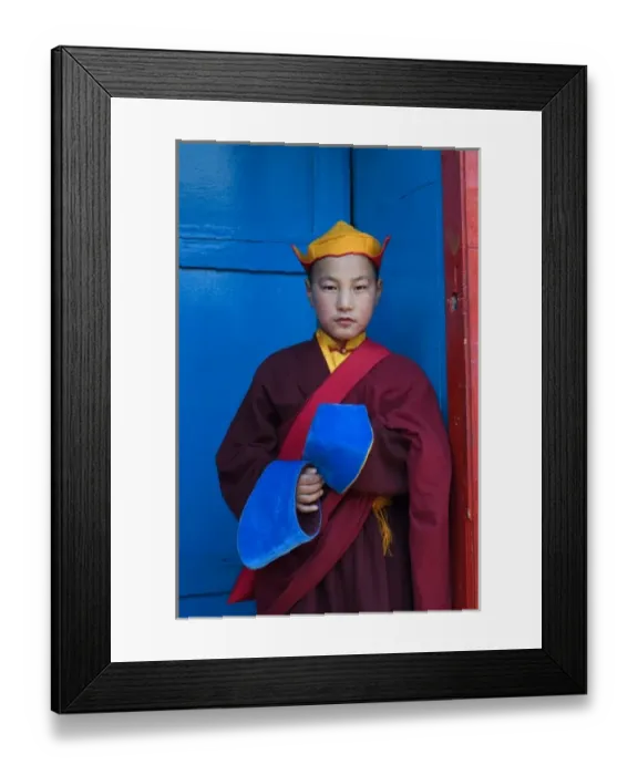 Framed Print : Monk at Gesar Sum Monastery (MR) Framed Print : Monk at Gesar Sum Monastery (MR)