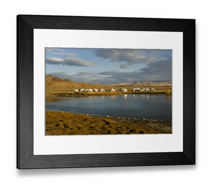 Framed Print : Yurt camp