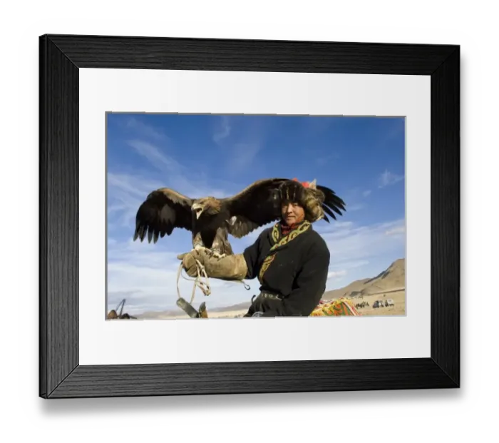Framed Print : Men at the Altai Eagle Festival (MR) Framed Print : Men at the Altai Eagle Festival (MR)
