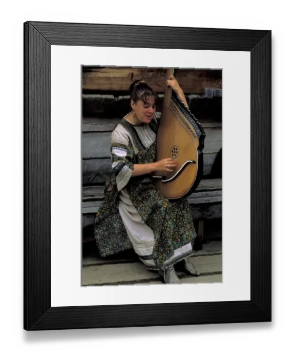 Framed Print : Asia, Siberia, Listvyanka. Museum of Wooden Architecture, woman in traditional dress Framed Print : Asia, Siberia, Listvyanka. Museum of Wooden Architecture, woman in traditional dress