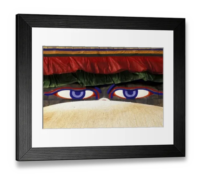 Framed Print : Asia, Nepal, Khatmandu. Bouddhanath Stupa, largest in Nepal