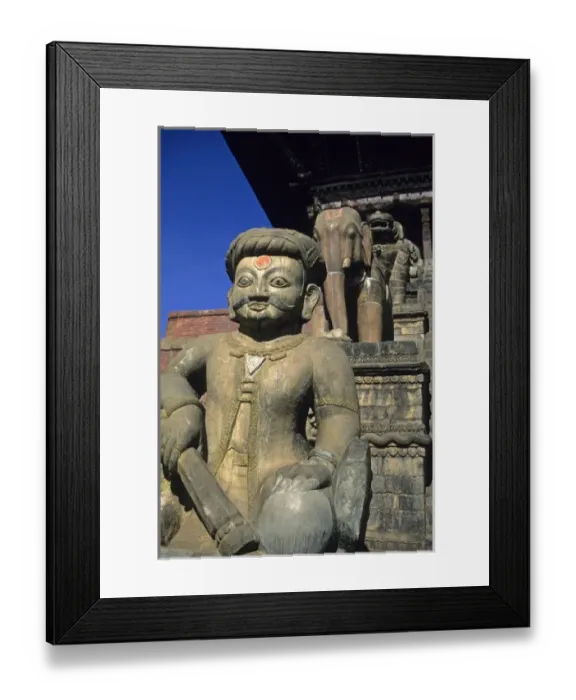 Framed Print : Asia, Nepal, Bhaktapur. Bhaktapur Temple