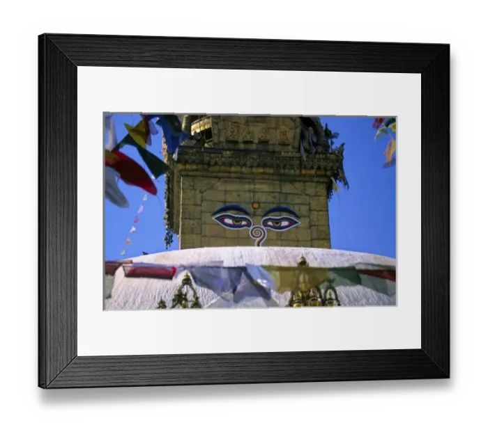 Framed Print : Asia; Nepal; Kathmandu. Eyes of Buddha on stupa Framed Print : Asia; Nepal; Kathmandu. Eyes of Buddha on stupa