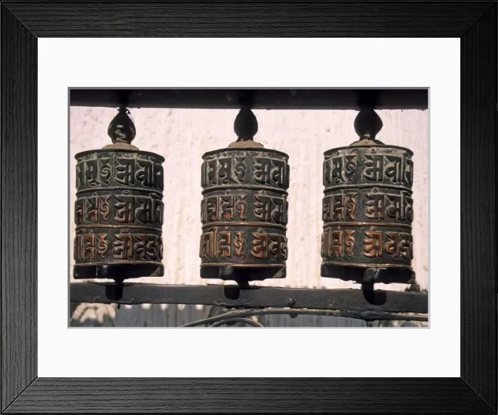 Framed Print : Nepal, Kathmandu. Buddhist prayer wheels at Swayambhunath Monkey Temple Framed Print : Nepal, Kathmandu. Buddhist prayer wheels at Swayambhunath Monkey Temple