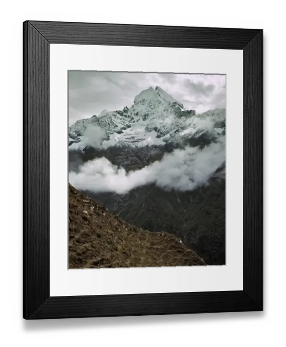 Framed Print : Asia, Nepal, Sagarmatha NP. Snow covers Tamserku Peak in Sagarmatha National Park Framed Print : Asia, Nepal, Sagarmatha NP. Snow covers Tamserku Peak in Sagarmatha National Park