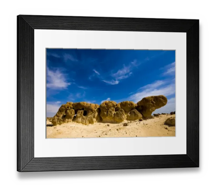 Framed Print : Oman, Al Duqum, garden rock Framed Print : Oman, Al Duqum, garden rock
