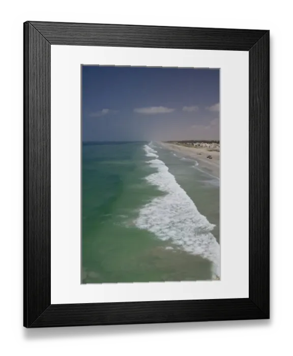 Framed Print : Oman, Dhofar, Salalah. View overlooking the fishing village of Taqa along the Arabian Sea