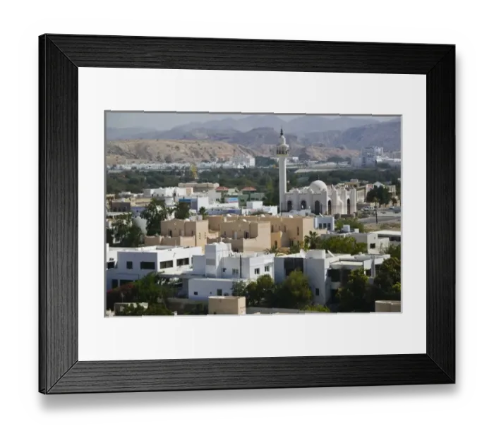 Framed Print : Oman, Muscat, Qurm. Buildings of Qurm Area Framed Print : Oman, Muscat, Qurm. Buildings of Qurm Area