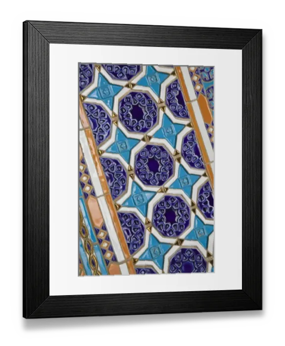 Framed Print : Oman, Muscat, Al, Ghubrah. Grand Mosque, Arabian Tile Patterns Framed Print : Oman, Muscat, Al, Ghubrah. Grand Mosque, Arabian Tile Patterns