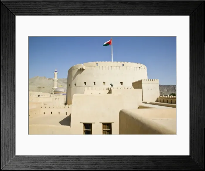 Framed Print : Oman, Western Hajar Mountains, Nizwa. Nizwa Fort, Interior of Fort Walls Framed Print : Oman, Western Hajar Mountains, Nizwa. Nizwa Fort, Interior of Fort Walls