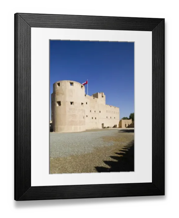 Framed Print : Oman, Western Hajar Mountains, Jabrin. Jabrin Castle / Fort, Exterior Framed Print : Oman, Western Hajar Mountains, Jabrin. Jabrin Castle / Fort, Exterior