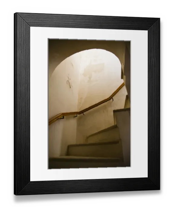 Framed Print : Oman, Western Hajar Mountains, Jabrin. Jabrin Castle / Fort - Interior Staircase Framed Print : Oman, Western Hajar Mountains, Jabrin. Jabrin Castle / Fort - Interior Staircase