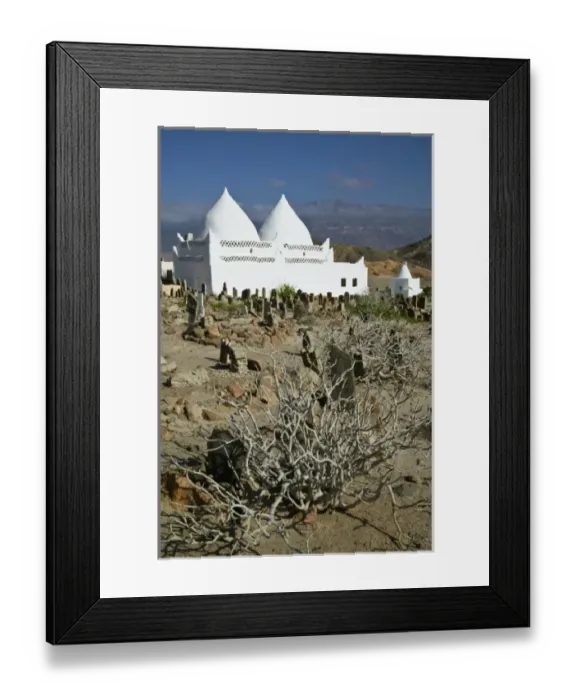 Framed Print : Oman, Dhofar Region, Mirbat. Tomb of Bin Ali, Muslim Saint Framed Print : Oman, Dhofar Region, Mirbat. Tomb of Bin Ali, Muslim Saint
