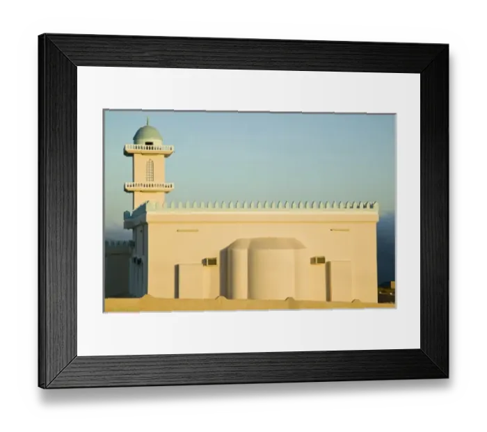 Framed Print : Oman, Dhofar Region. SHaT Village Mosque Framed Print : Oman, Dhofar Region. SHaT Village Mosque