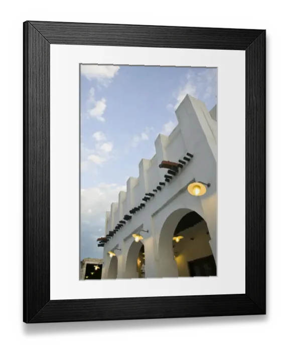 Framed Print : Qatar, Ad Dawhah, Doha. Souk Waqif- restored traditional building detail of the Old Framed Print : Qatar, Ad Dawhah, Doha. Souk Waqif- restored traditional building detail of the Old