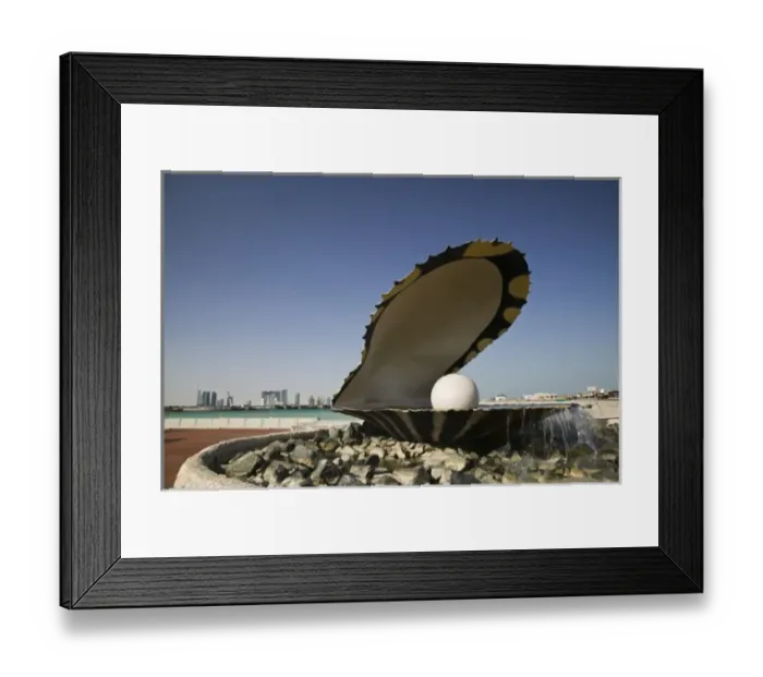 Framed Print : Qatar, Ad Dawhah, Doha. Doha Corniche - Pearl Monument Framed Print : Qatar, Ad Dawhah, Doha. Doha Corniche - Pearl Monument