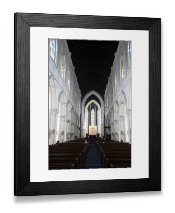 Framed Print : Singapore. The interior view of St. Andrews Cathedral Framed Print : Singapore. The interior view of St. Andrews Cathedral