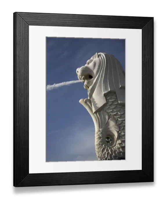 Framed Print : Singapore. Merlion statue in the Merlion Park Framed Print : Singapore. Merlion statue in the Merlion Park