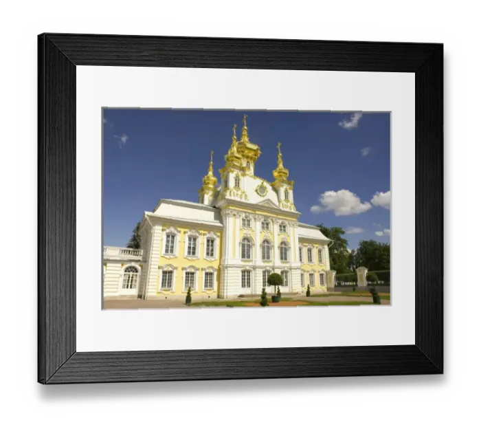 Framed Print : Russia. Petrodvorets. Peterhof Palace. Peter the Greats Summer Palace. Grand Palace Framed Print : Russia. Petrodvorets. Peterhof Palace. Peter the Greats Summer Palace. Grand Palace