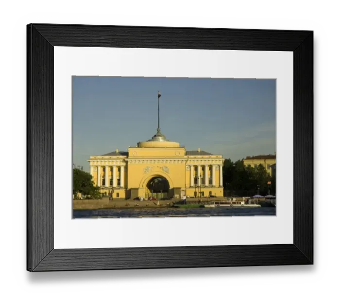 Framed Print : Russia. St. Petersburg. The Admiralty. View from the Neva River