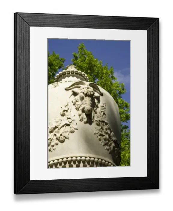 Framed Print : Russia. Petrodvorets. Peterhof Palace. Peter the Greats summer palace. Urn with a goat Framed Print : Russia. Petrodvorets. Peterhof Palace. Peter the Greats summer palace. Urn with a goat