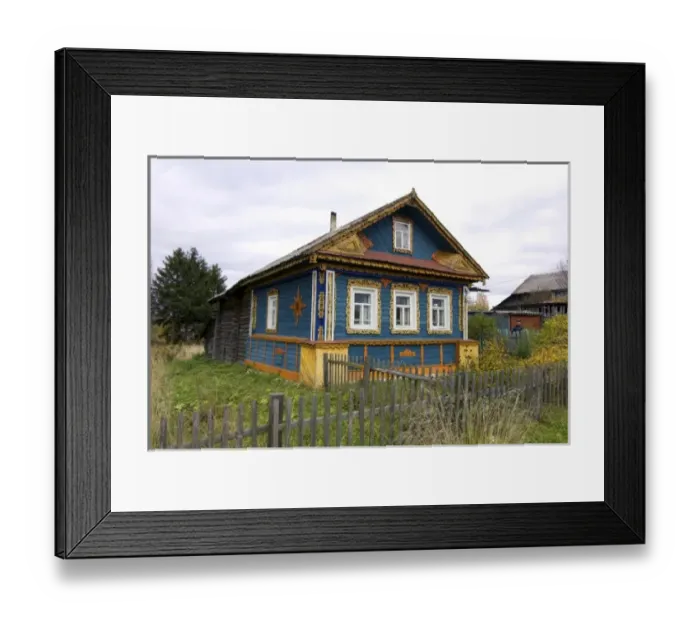 Framed Print : Russia, Vologda, Goritzy, local home, RESTRICTED: Not available for use by any River