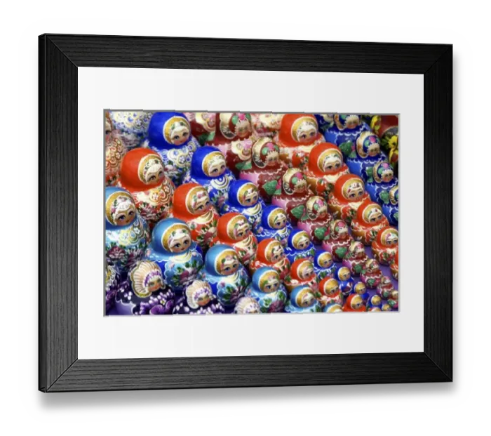 Framed Print : Russia, Yaroslavl, Uglich, Matryoshka dolls, RESTRICTED: Not available for use by Framed Print : Russia, Yaroslavl, Uglich, Matryoshka dolls, RESTRICTED: Not available for use by