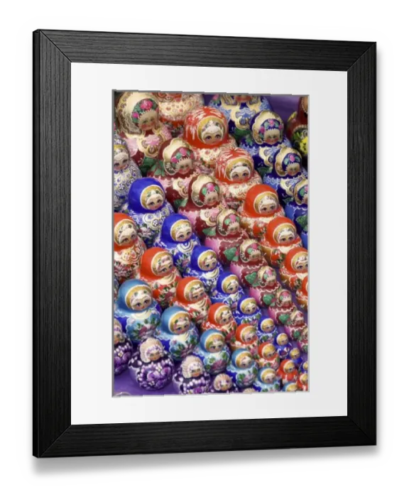 Framed Print : Russia, Yaroslavl, Uglich, Matryoshka dolls, RESTRICTED: Not available for use by Framed Print : Russia, Yaroslavl, Uglich, Matryoshka dolls, RESTRICTED: Not available for use by