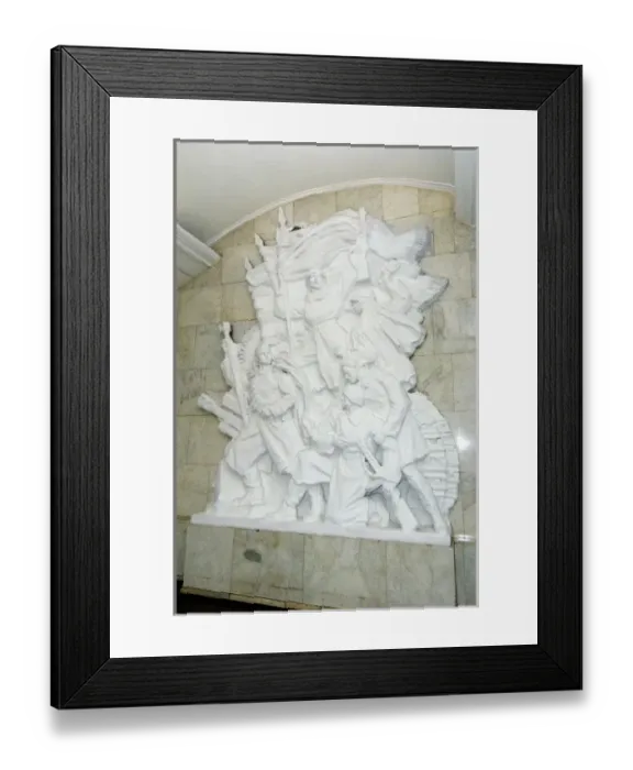 Framed Print : Russia, Moscow, Kievskaya, Metro station bas relief sculpture, RESTRICTED: Not available Framed Print : Russia, Moscow, Kievskaya, Metro station bas relief sculpture, RESTRICTED: Not available