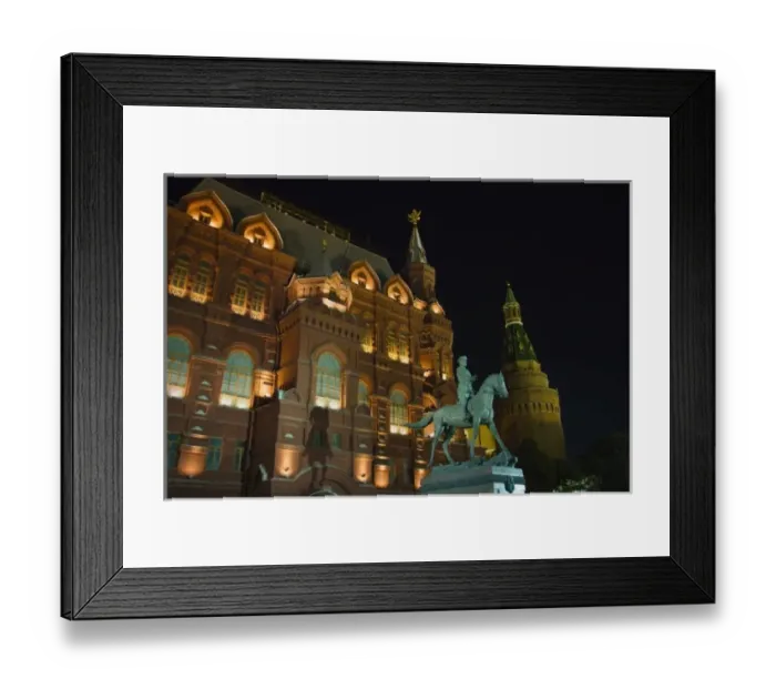 Framed Print : Night view of State Historical Museum in Red Square, Moscow, Russia Framed Print : Night view of State Historical Museum in Red Square, Moscow, Russia