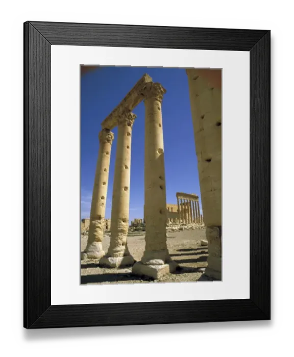 Framed Print : Asia, Syria, Palmyra. Temple of Bel, detail of doorway Framed Print : Asia, Syria, Palmyra. Temple of Bel, detail of doorway