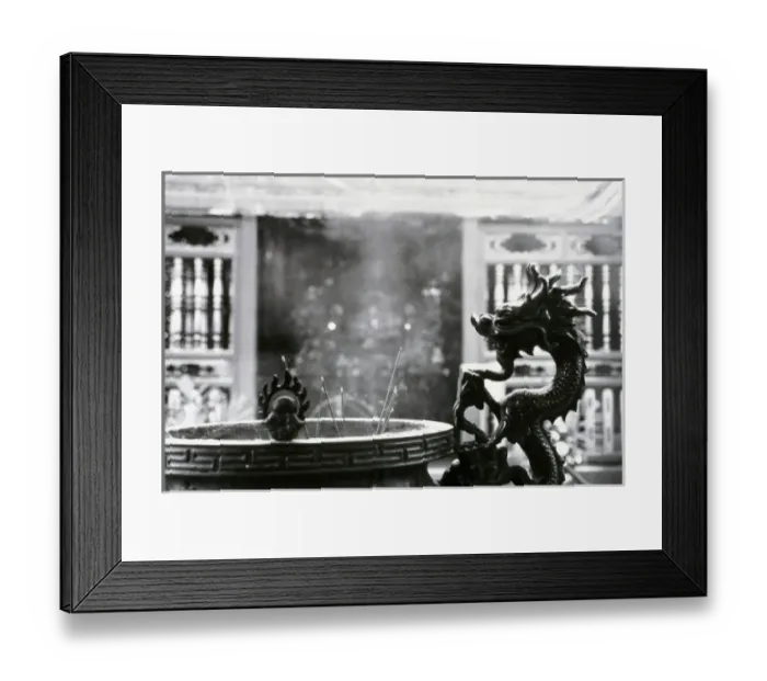 Framed Print : Taiwan, Taipei. Lungshan Temple, incense burning during Lantern Festival Framed Print : Taiwan, Taipei. Lungshan Temple, incense burning during Lantern Festival