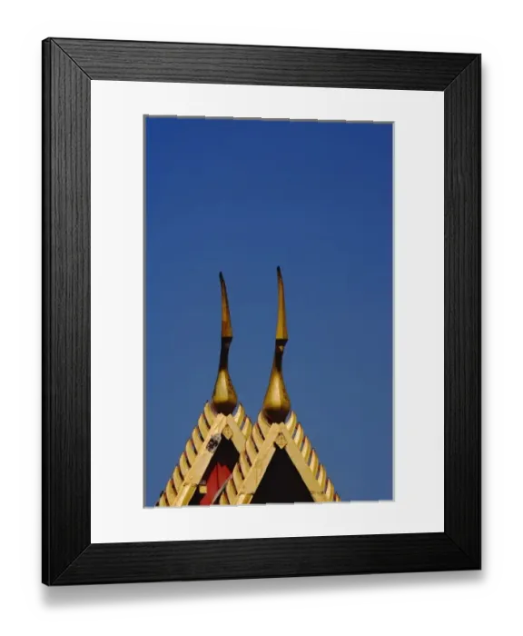 Framed Print : Gilded roof of the Ordination Hall (Ubosot Hall) at Wat Benchamabophit, Bangkok, Thailand Framed Print : Gilded roof of the Ordination Hall (Ubosot Hall) at Wat Benchamabophit, Bangkok, Thailand