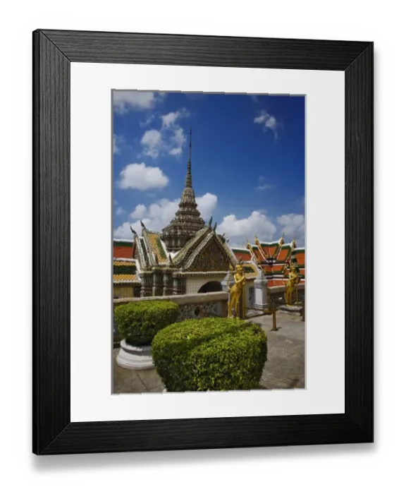 Framed Print : Ornate structure, Wat Phra Kaeo, Bangkok, Thailand