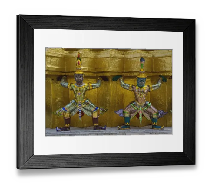 Framed Print : Khon figures guarding stupa, Wat Phra Kaeo, Bangkok, Thailand Framed Print : Khon figures guarding stupa, Wat Phra Kaeo, Bangkok, Thailand