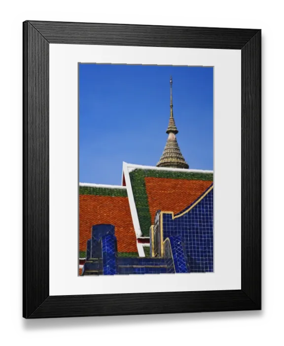 Framed Print : Steps leading up the Phra Si Sanphet Chedi, Bangkok, Thailand