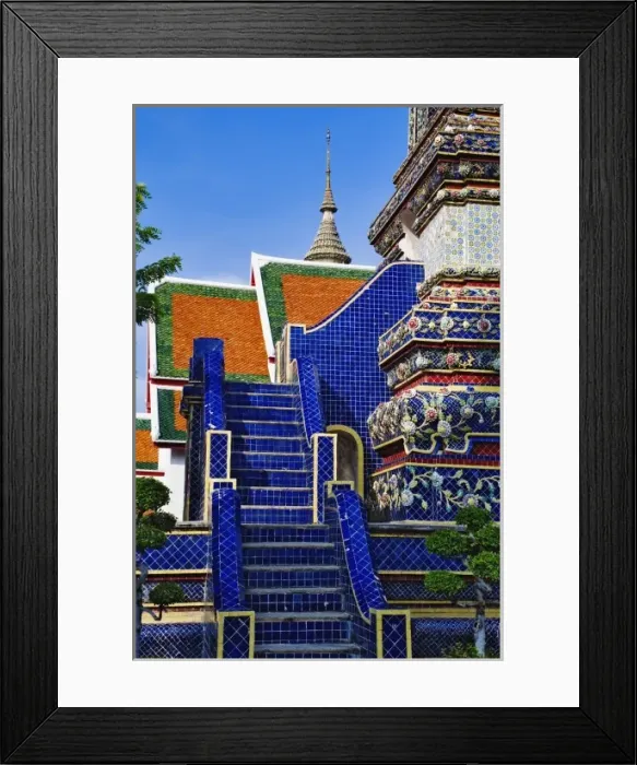 Framed Print : Steps leading up the Phra Si Sanphet Chedi, Bangkok, Thailand Framed Print : Steps leading up the Phra Si Sanphet Chedi, Bangkok, Thailand