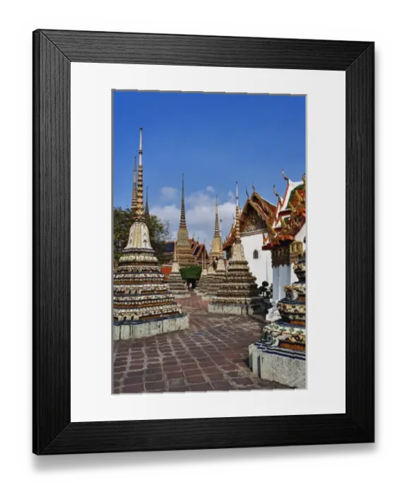 Framed Print : Chedis at Wat Pho, Bangkok, Thailand Framed Print : Chedis at Wat Pho, Bangkok, Thailand