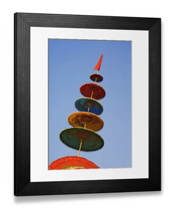 Framed Print : Umbrellas, Chiang Mai, Thailand