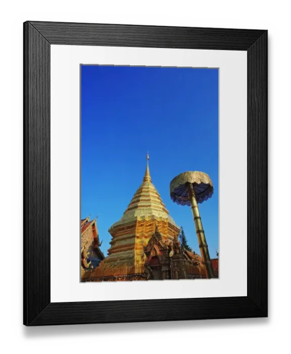 Framed Print : Wa Phra That Doi Suthep Rajvoravihara, Chiang Mai, Thailand